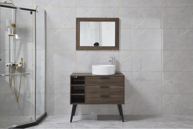 Modern Single Sink Style Freestanding Bathroom Cabinet