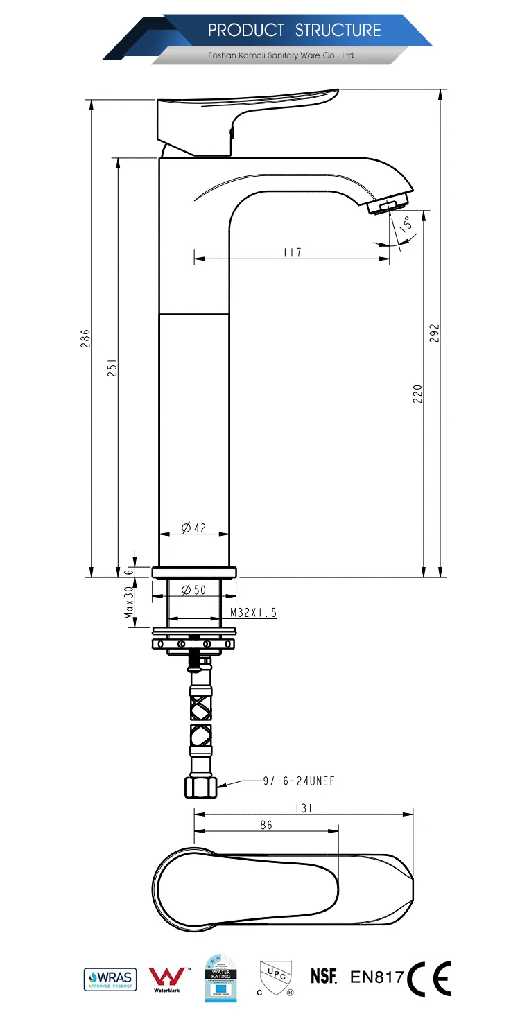 Kamali high quality europe watermark flexible haiba hs code for brass bathroom face basin faucet