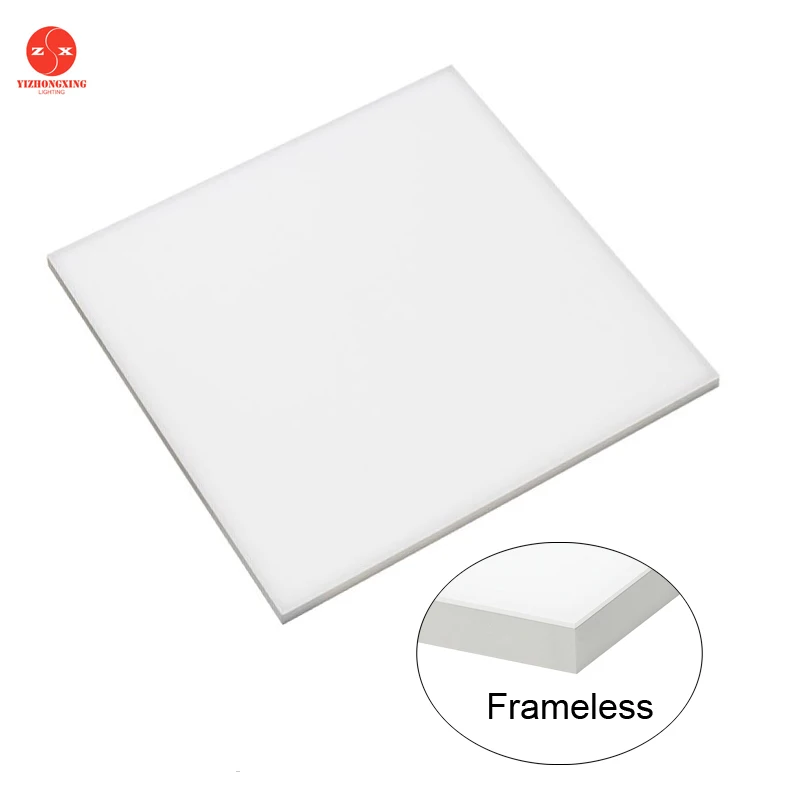 dimmable led panel lighting for office frameless flat led light panel 36w 40w 48w 54w 72w manufacturers