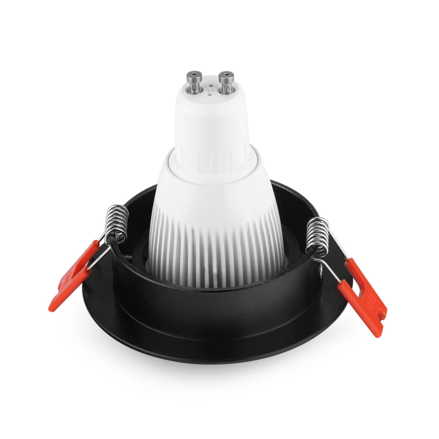 Aluminum MR16 GU10 Cutout 70mm Led Downlight Fitting Frame Round LED Spotlight Fixture