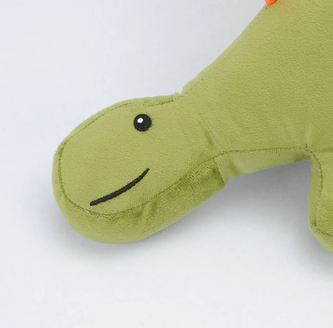 卡通孩子毛绒婴儿动物形恐龙枕头