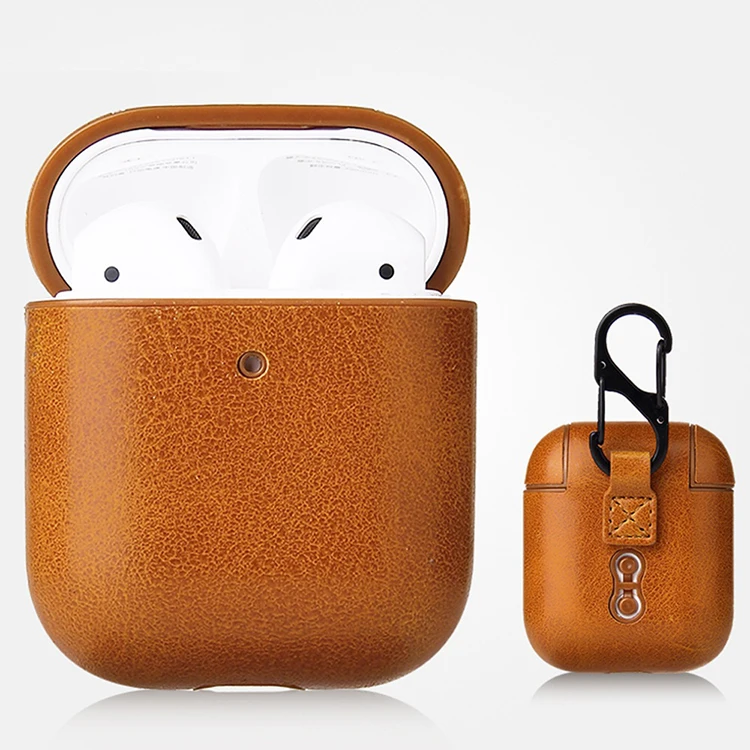 Luxury Pu leather Earphone Bag for Apple Airpods Pro Case