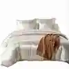Plain color high quality polyester fabric bedding set home three-piece suit wholesale