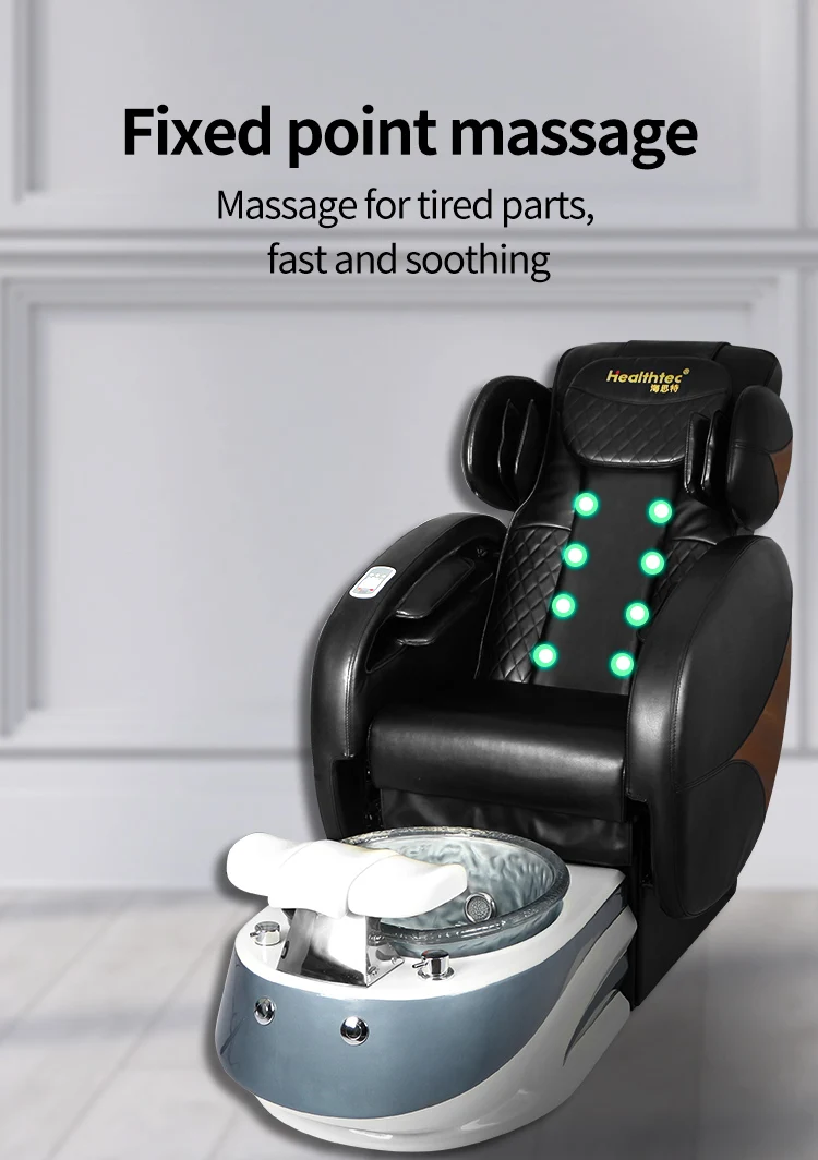 Healthtec Antiacetone Leather Full Body Spa Pedicure Massage Chair