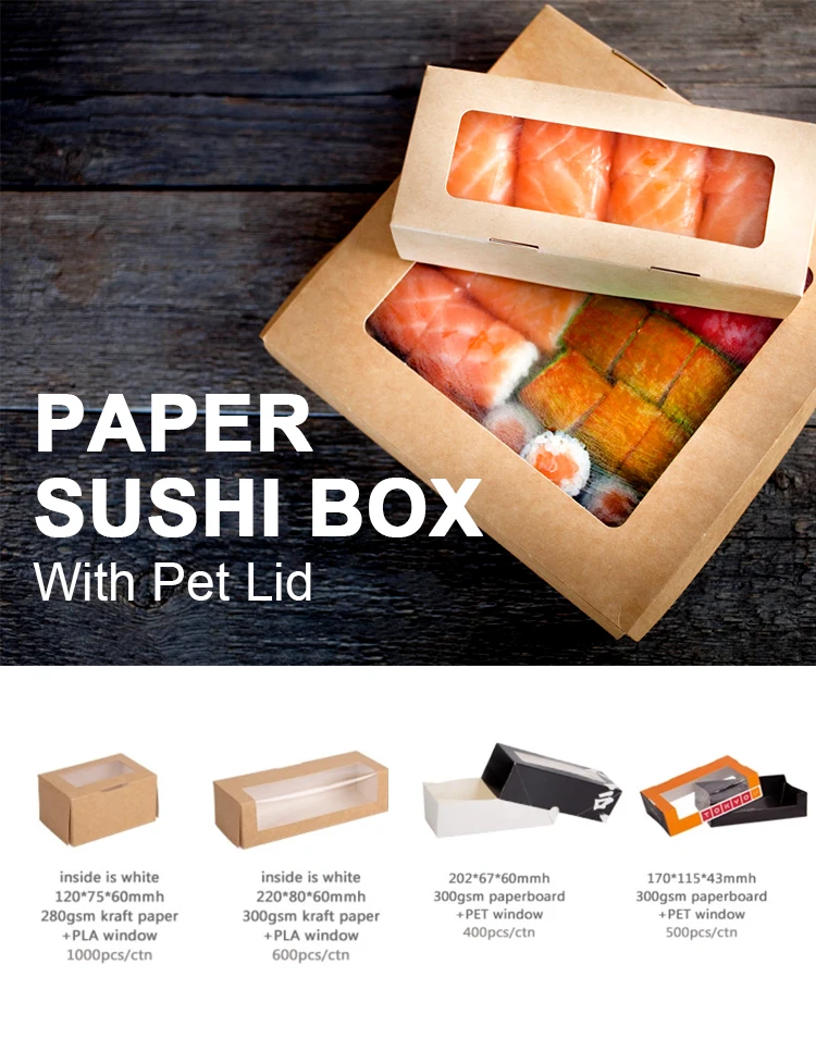 Custom Printed Compostable Biodegradable Restaurant Takeaway Paper Fast