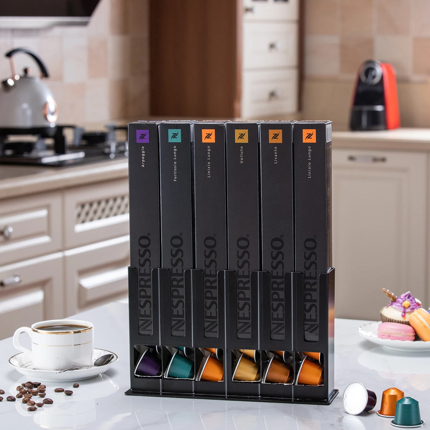 Hot Selling 6boxes 60pcs Nespresso Coffee Capsule Pod Box Storage