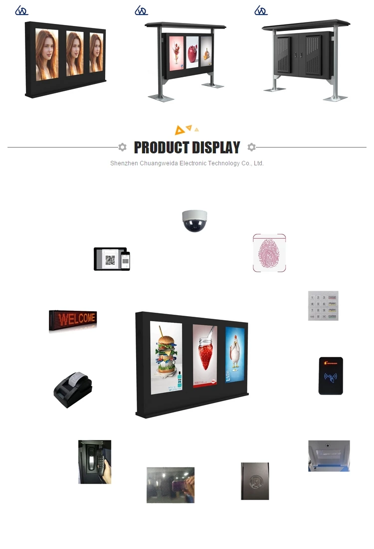 Pantalla De Señalización Digital Fuera Del Hogar,Pantalla Lcd,Vídeo De