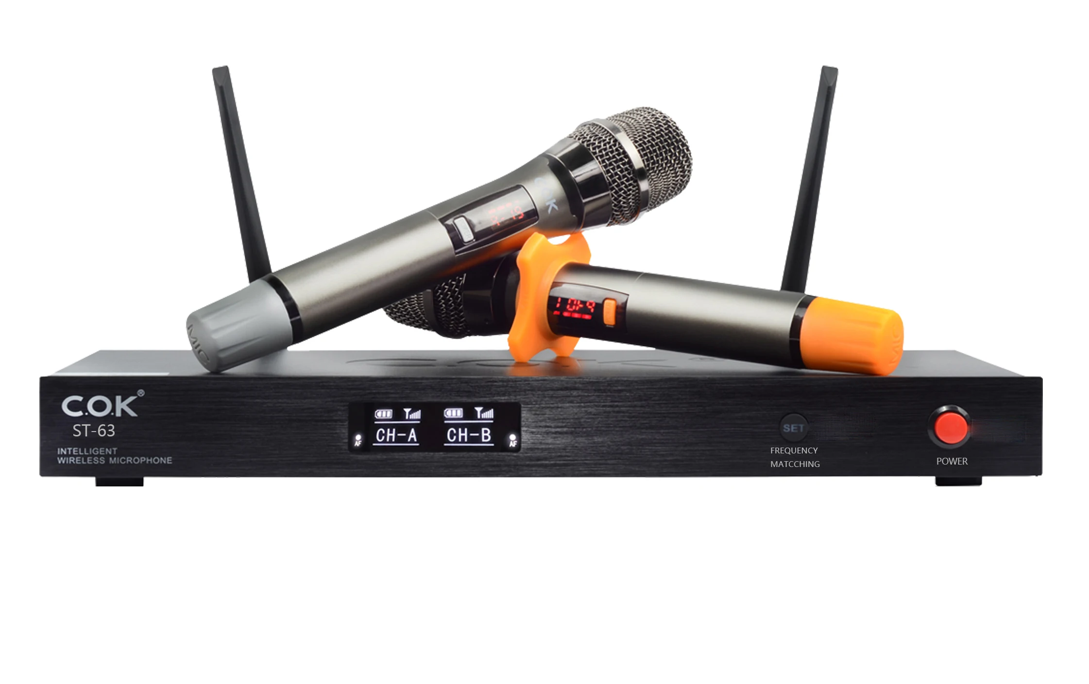 Smart Wireless Microphone,Uhf,Vhf,Metal Receiver,Professional,Low Power