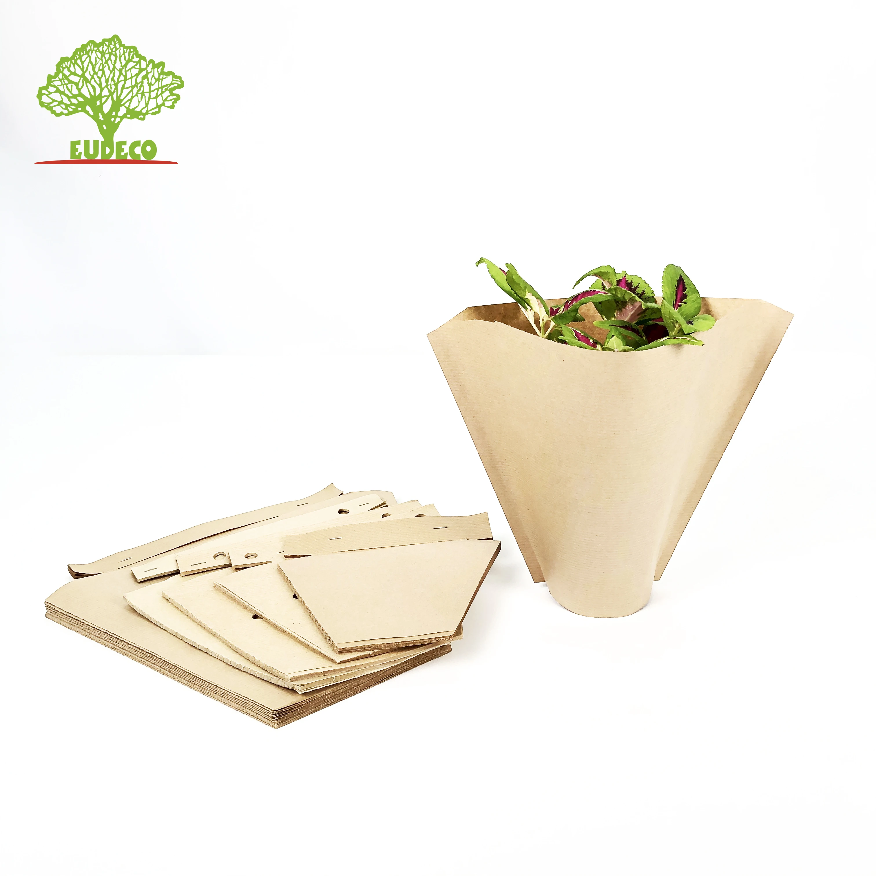 Wholesale Customize Ecofriendly Kraft Paper Packaging Cut Flower