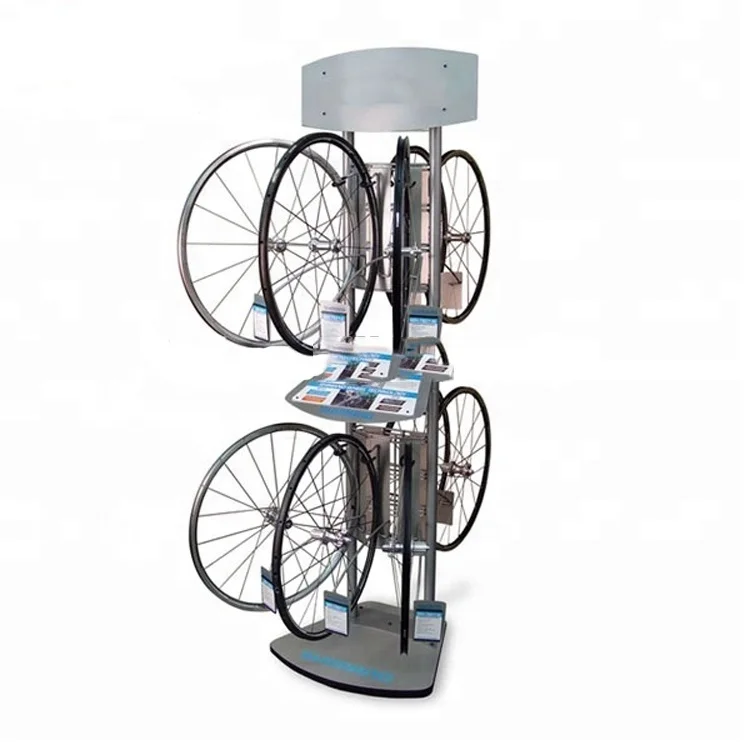 Free Standing Retail Store Hot Bike Car Auto Wheels Rim Display Rack