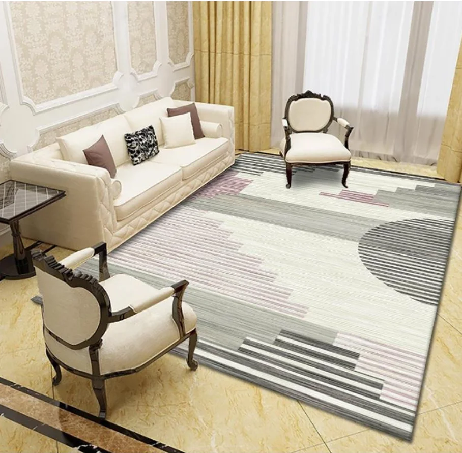 Study Rugs Large Soft Study Room Rugs - Modern Geometric Designs