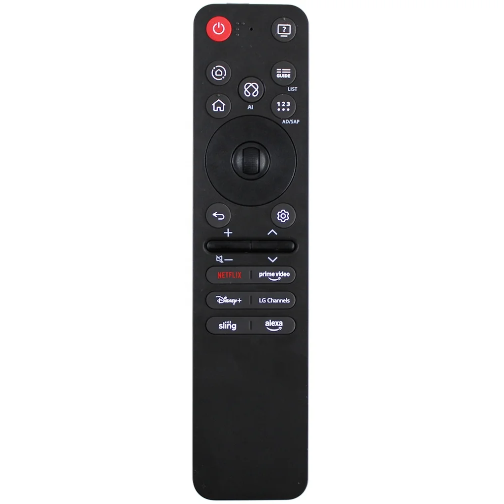 Universal remote control with numeric keypad and TV button