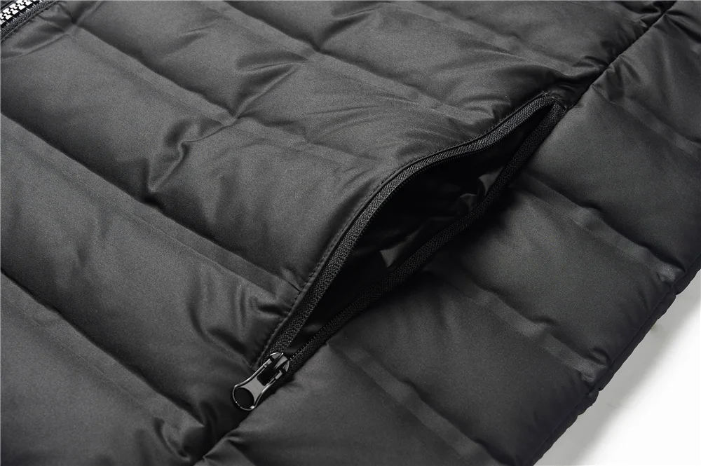 2020 Factory Price Men Leather Down Coat Men Goose Down Coat Long Down