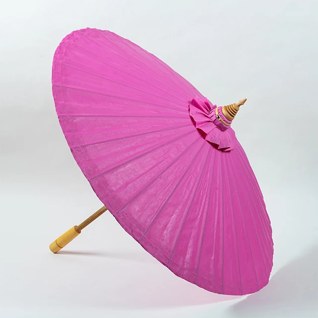 Thai Umbrella Oil Coated Fabric 14" From Chiang Mai Umbrella Village