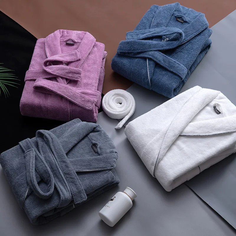 Hotel Luxury Custom Bathrobe Customizable Logo Embroidery Bathrobes Men Women Buy Luxury