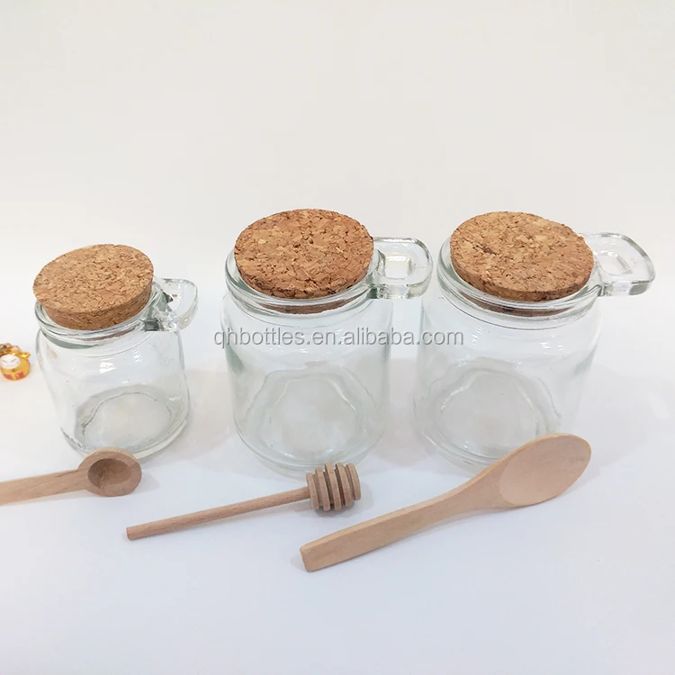 glass jar with wooden cork and spoon wholesale, glass jar with wooden cork  and spoon wholesale Suppliers and Manufacturers at