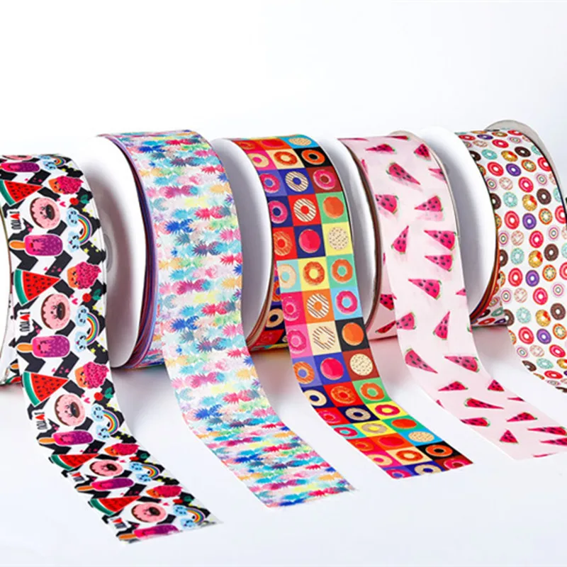 Custom printed shop hair ribbon