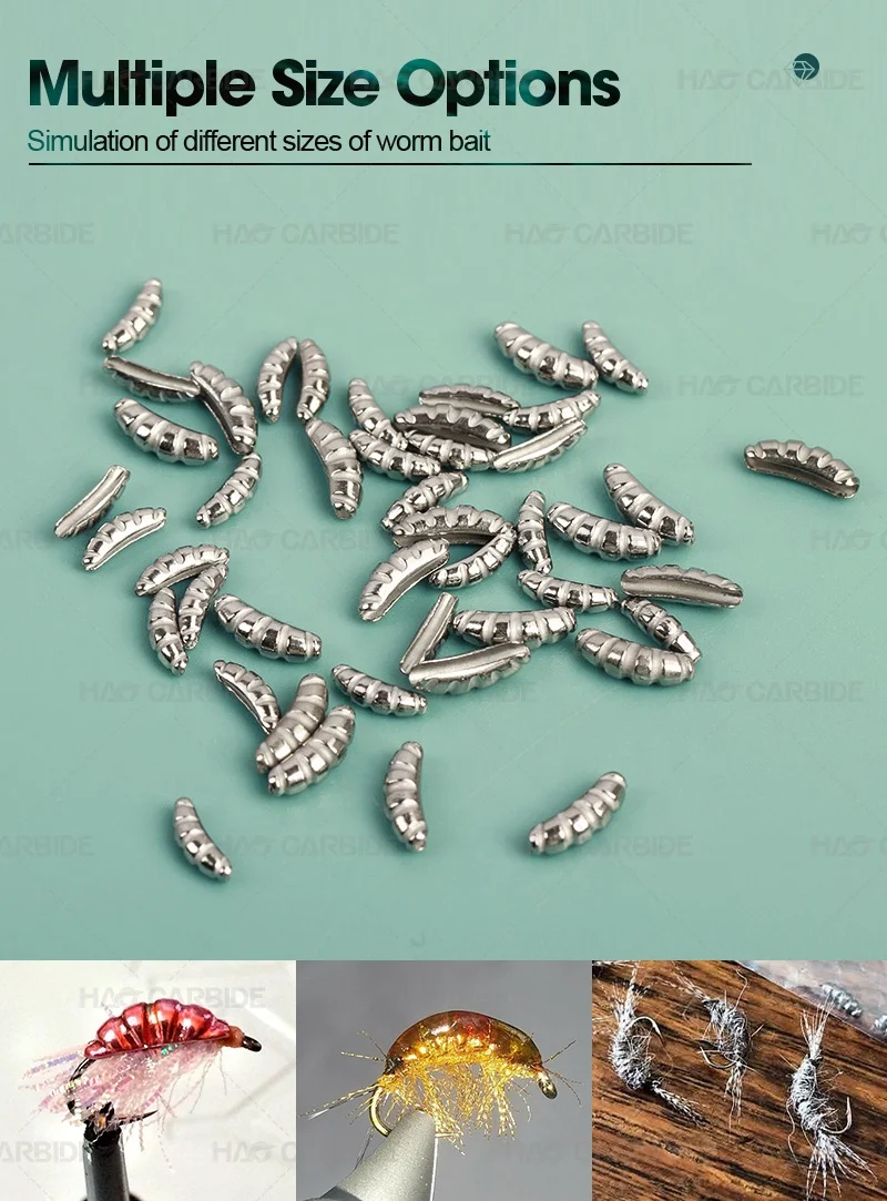 Weighted Rib Tungsten Body Shell Back Beads for Fly Tying