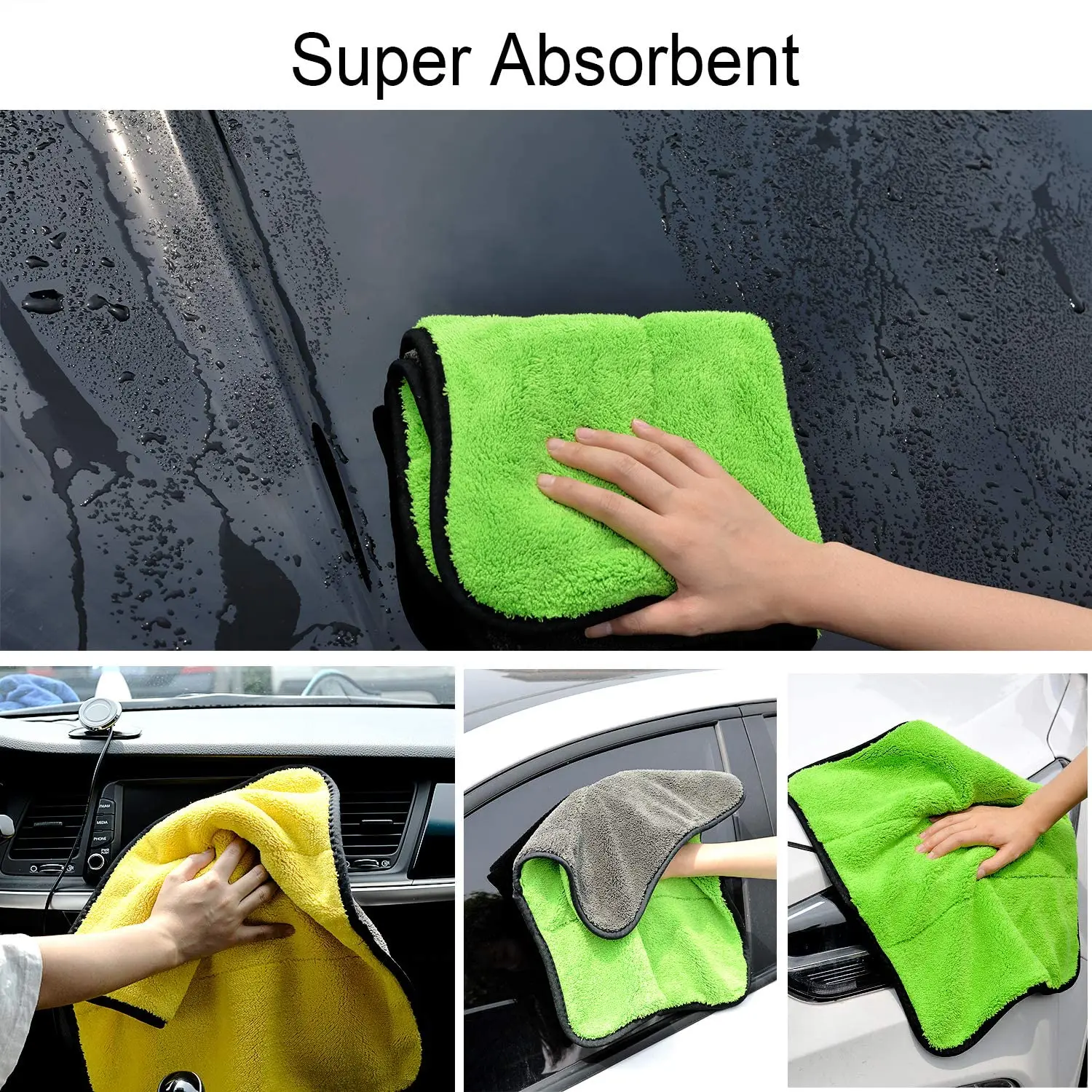 coral fleece detailing car towel