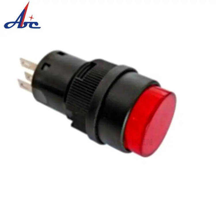 Plastic 16mm Double Pole Double Throw Momentary Led Light 2no2nc Reset