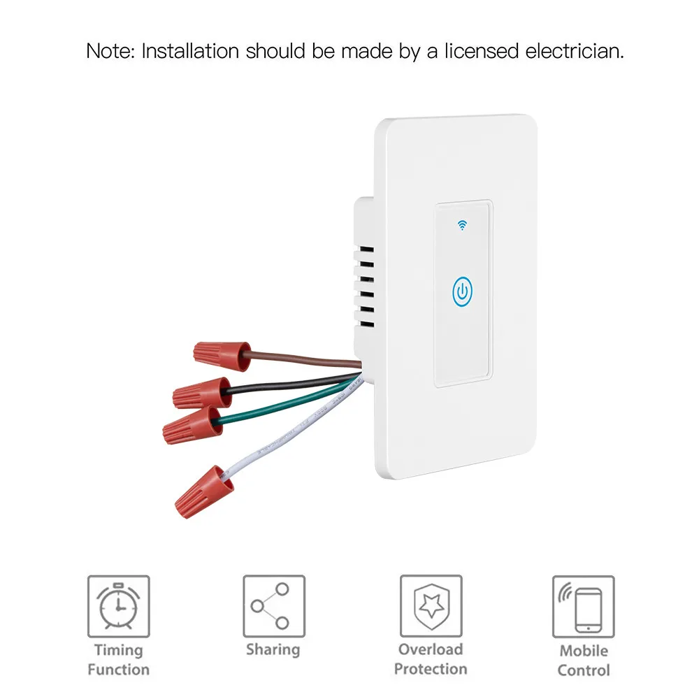 1GANG US Zigbee Switch/Smart Wireless Wall Light Switch Touch Switch - ANKUX.COM