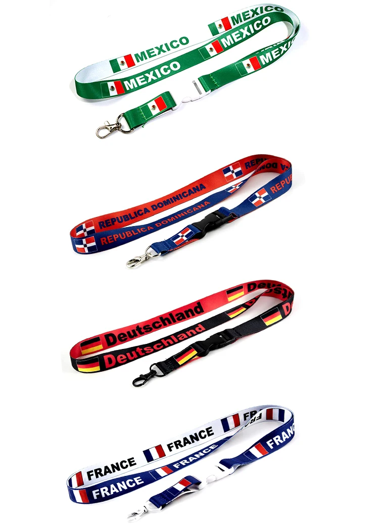 Factory Direct Custom Making Country Flag Lanyards Buy Lanyard Flag
