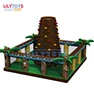 Inflatable pirate theme jumping bouncer, inflatable climbing mountain wall, monkey island bouncing castle for kids