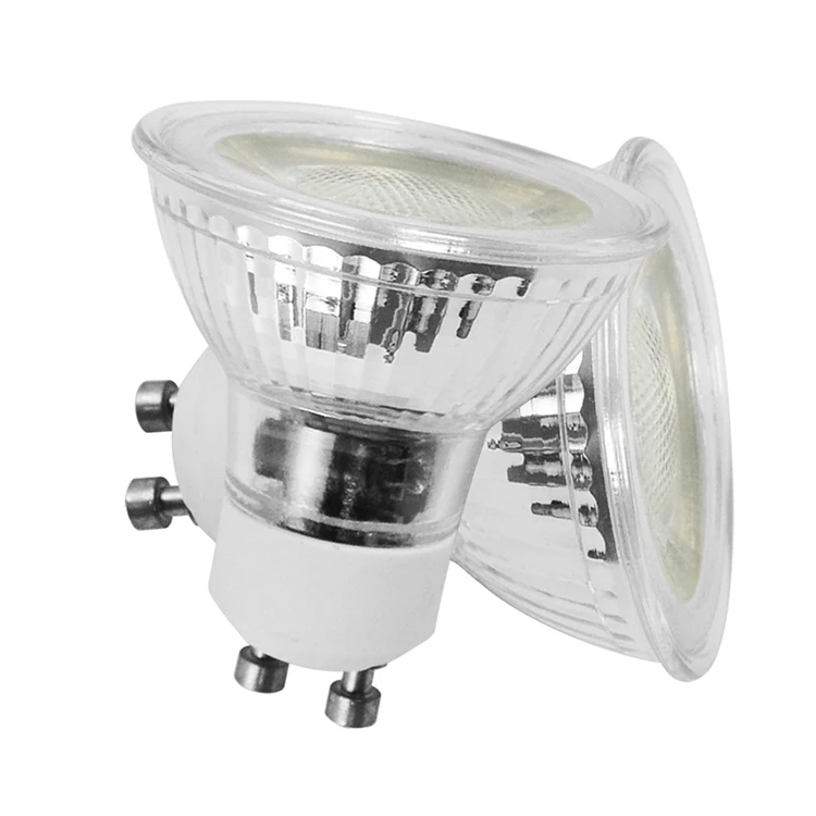 5W 220V MR16 GU10 LED Spotlight COB LED Spot light glass high quality