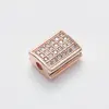 Men's Bracelet Accessories Micro Inlay Copper Square Brass Zircon Eyelet Jewelry Wild Makeup Accessories