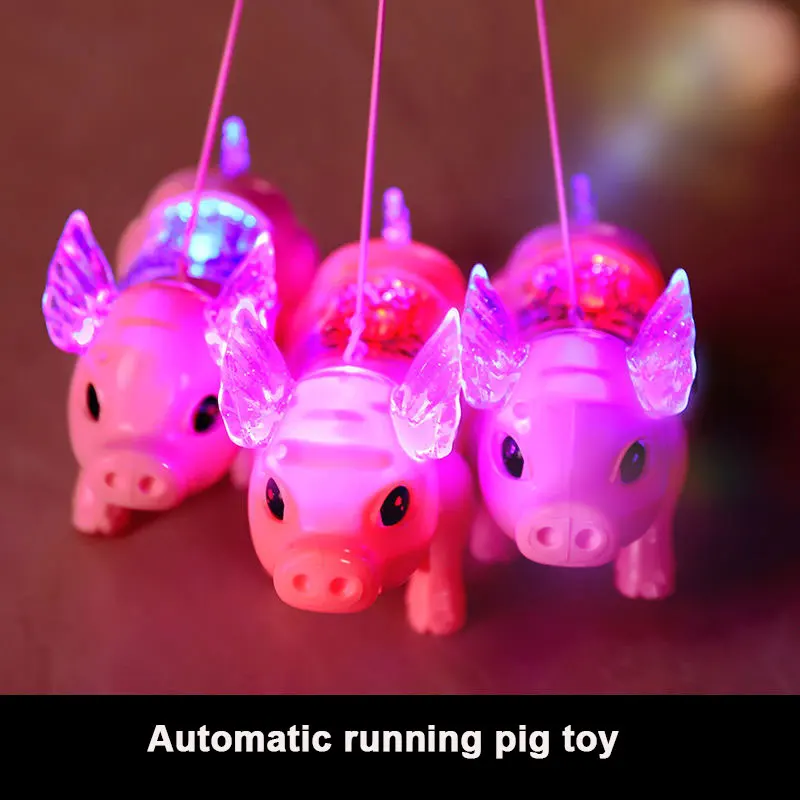 Hot Selling Lightup Toys Glowing Toy Pig Without Batteries Light Pig