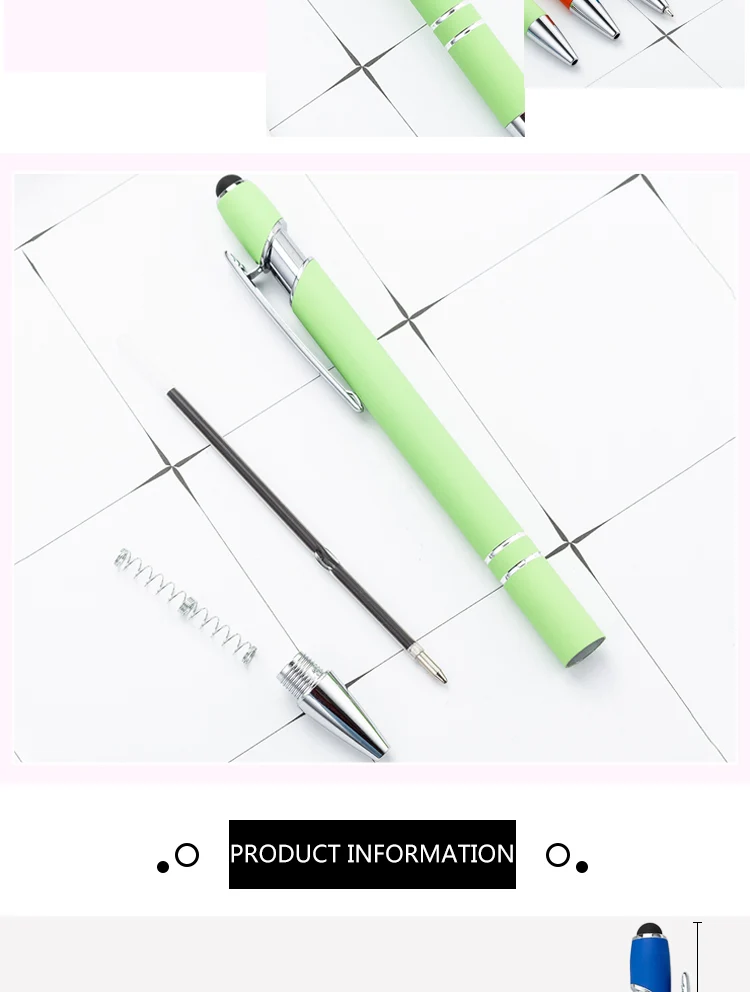 Hot selling promotional pen custom logo ball pen stylus metal pen with custom logo