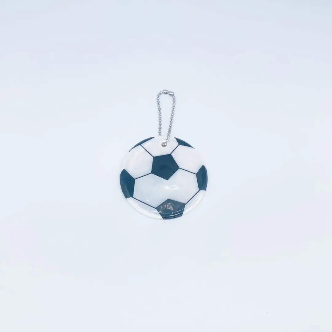 Cheap colorful high reflective PVC reflective hanger promotional bag gift reflective keychain