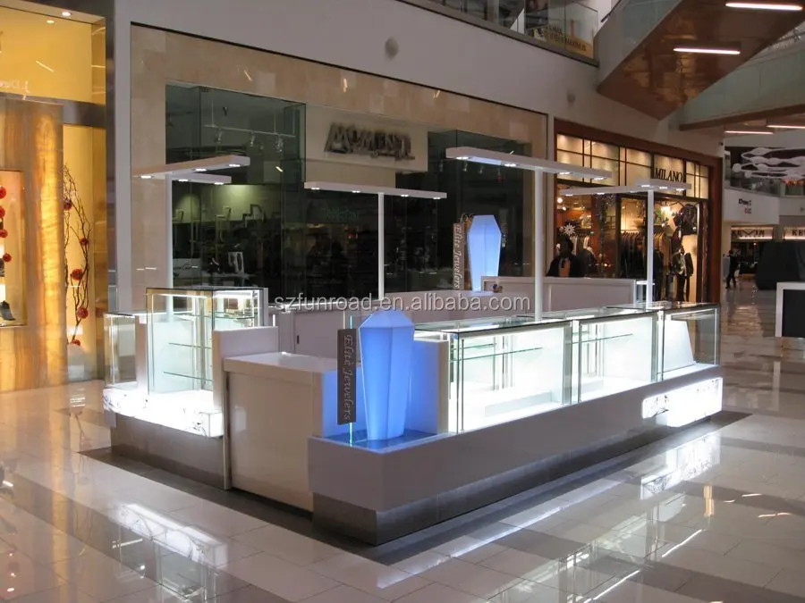 Fashionable Used Jewelry Kiosk Showcase Jewellery Shop Furniture for mall