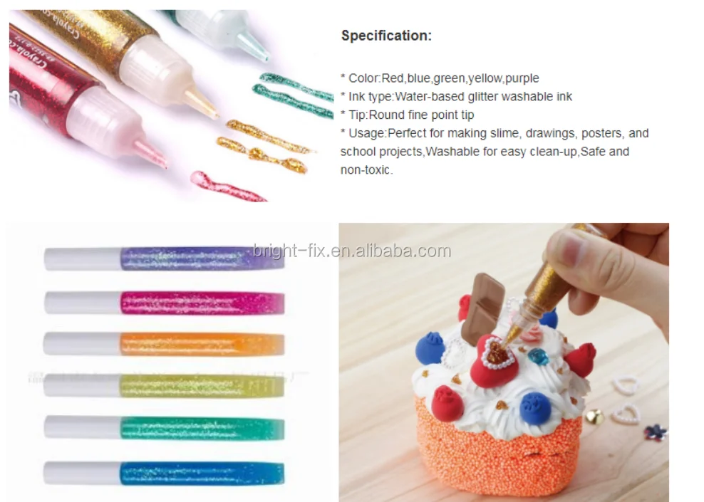 10ml Glitter Glue Fast For Handcraft Use Buy Dry Glitter Glue Fast,Glitter Glue For Decoration