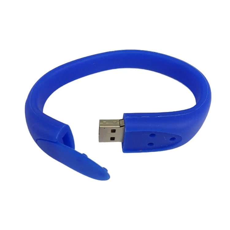 Custom Logo Silicone Bracelet Memory Stick Usb Bracelet 2.0 64GB 32GB 16GB 4GB 2GB 8GB Flash Drive Pen Drive - ANKUX.COM