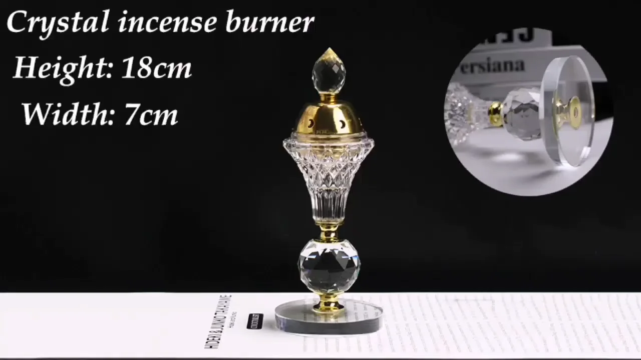wholesale crystal arabian incense burner crystal censer for