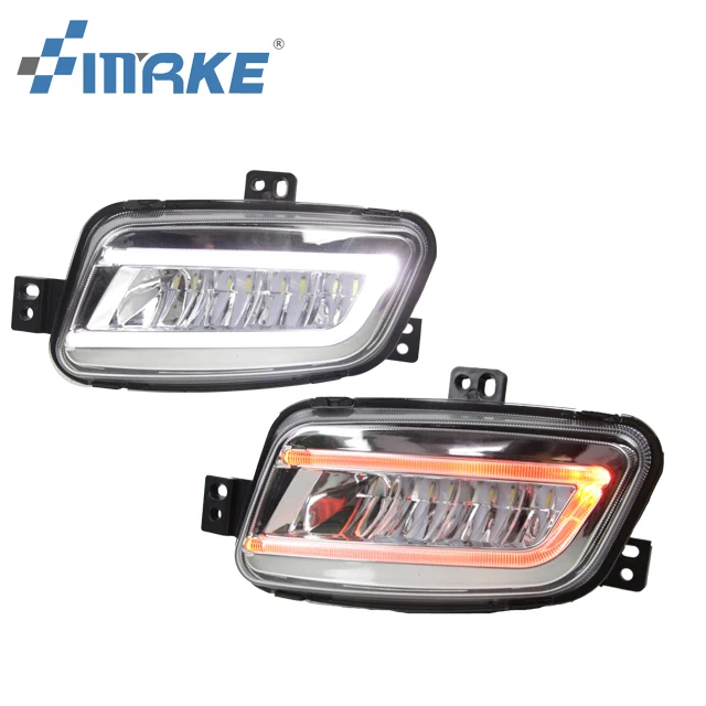 Smrke Auto accessories front fog lamp led drl for Ford everest endeavour 2016 2017 2018 2019 daytime running light daylight