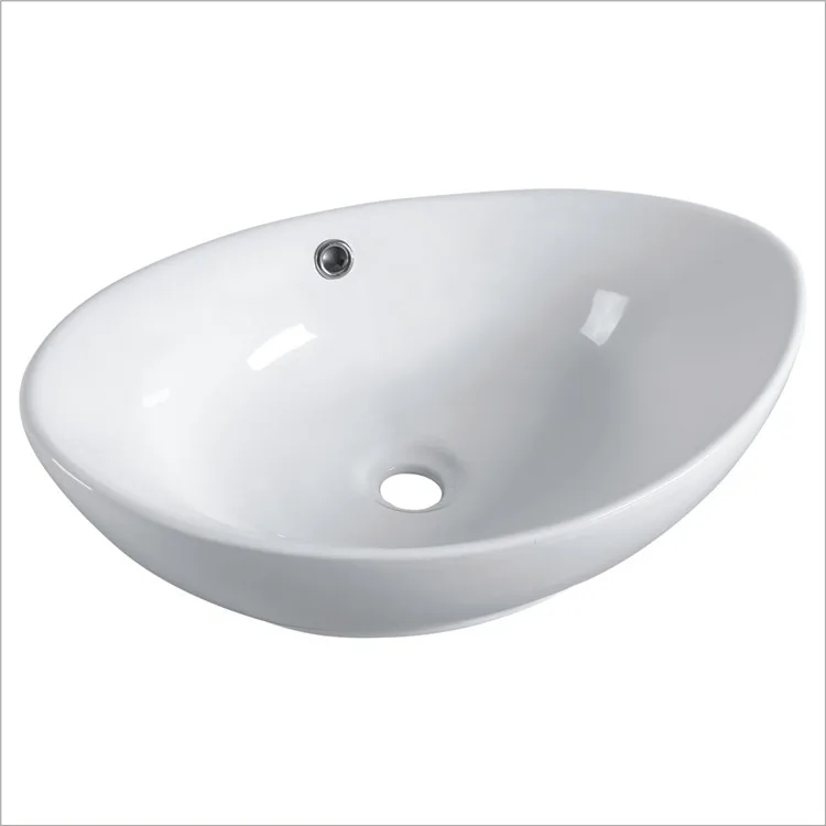 Low price bathroom best sanitary ware hospital school 3D design ceramic vessel shape counter top wash basin vanity top art sinks