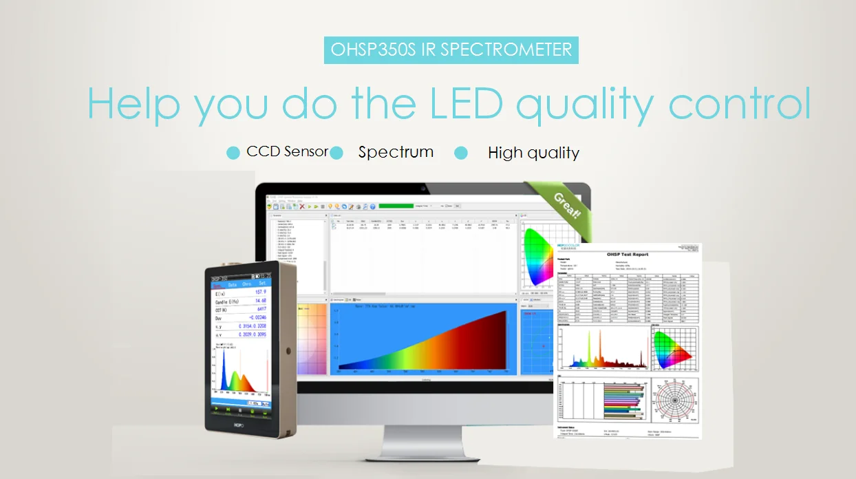 Ohsp350 Cct Cri Lux Spectrometer 380780nm With Software Buy