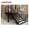 Prefabricated stairs outdoor metal steps lowes ss handrails straight staircase