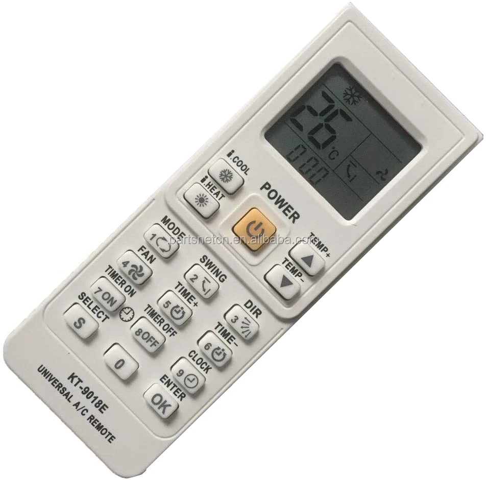 Kt-9018e Universal A/c Remote Control Air Conditioning Remote Control ...