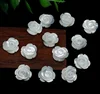 Mother of Pearl Shell Carved Flower Beads for Jewelry Making