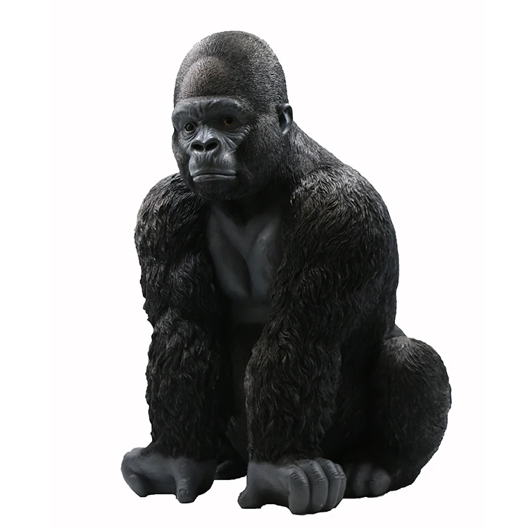Statue De Gorille En Résine,Grande Taille,Décoration De Jardin,En Fibre