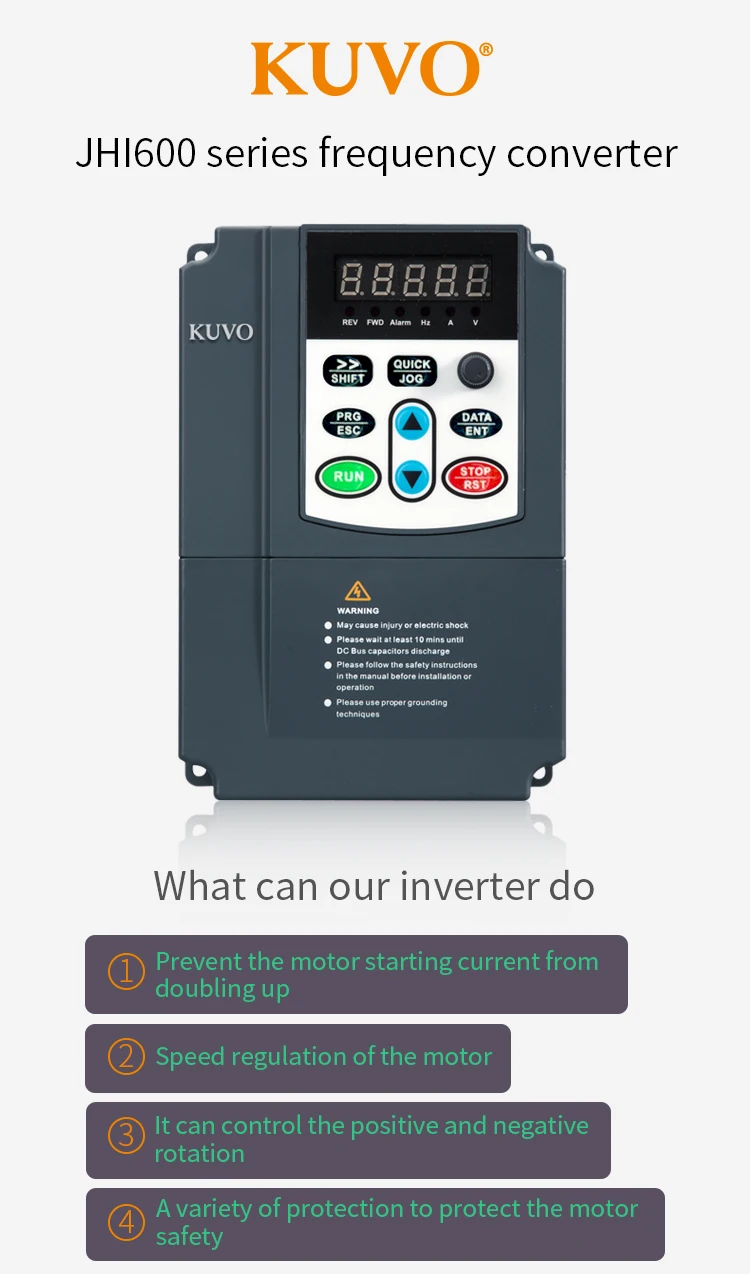 380v Three Phase Input 1.5kw 2hp Vfd Variable Frequency Drive Inverter