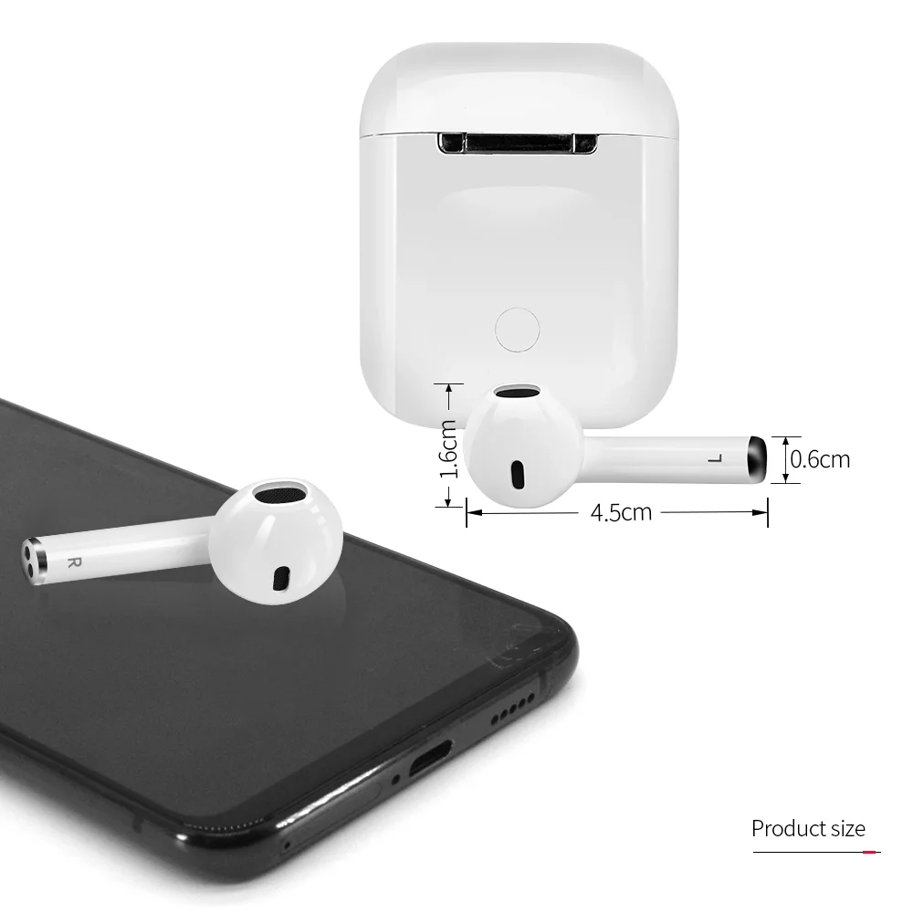 New i12 tws Wireless Bluetooths 5.0 Earphone TWS i12 Touch Control Earbuds i 12 tws HiFi Sound Headphones For All Smartphone - ANKUX.COM