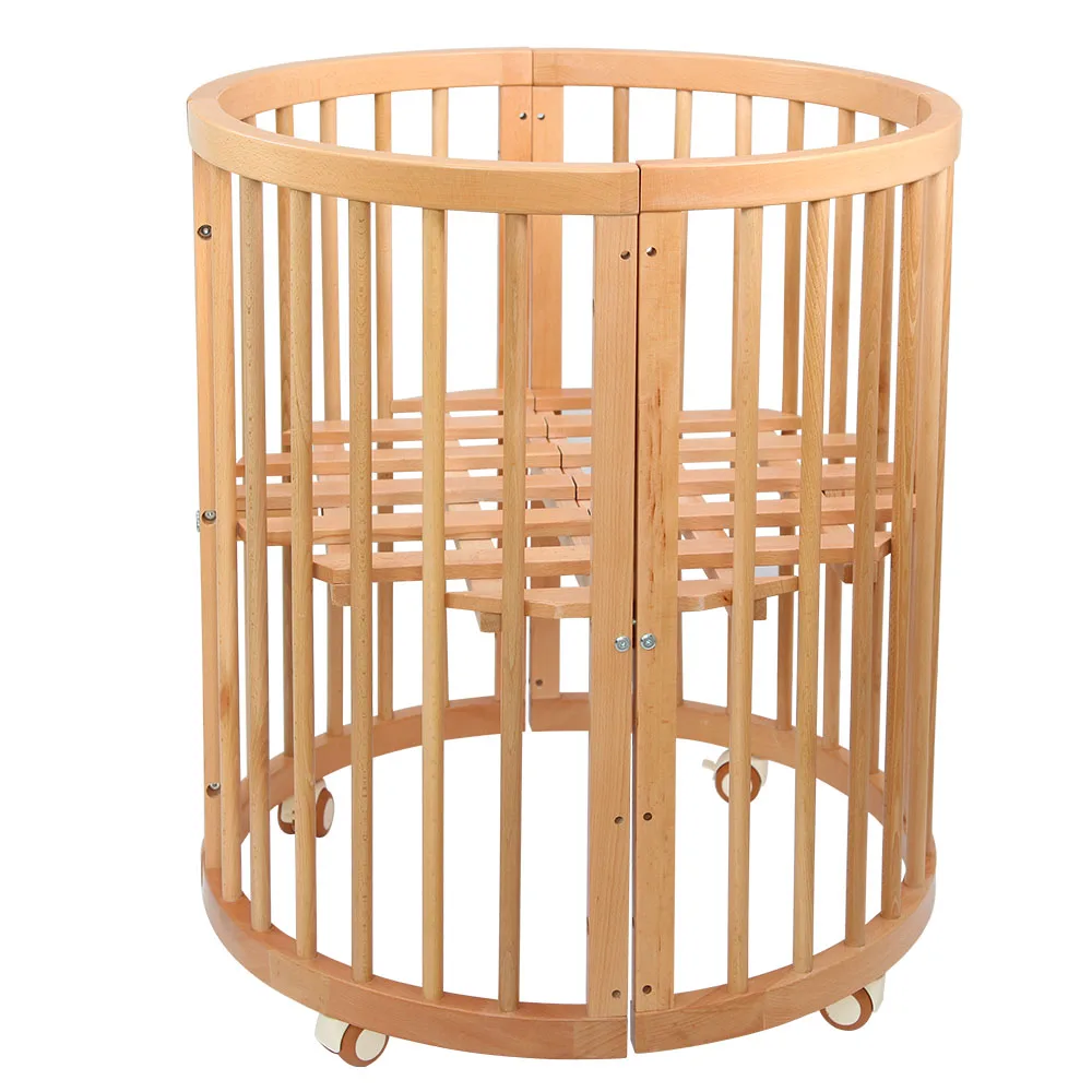 white and pine cot bed