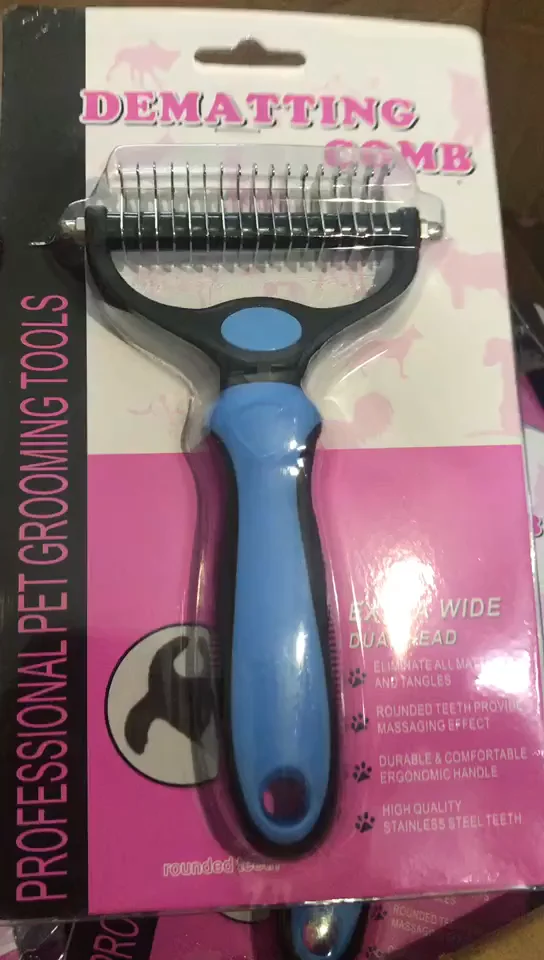 2020 Newest Undercoat Husky Shedding Undercoat Rake Dematting Dog