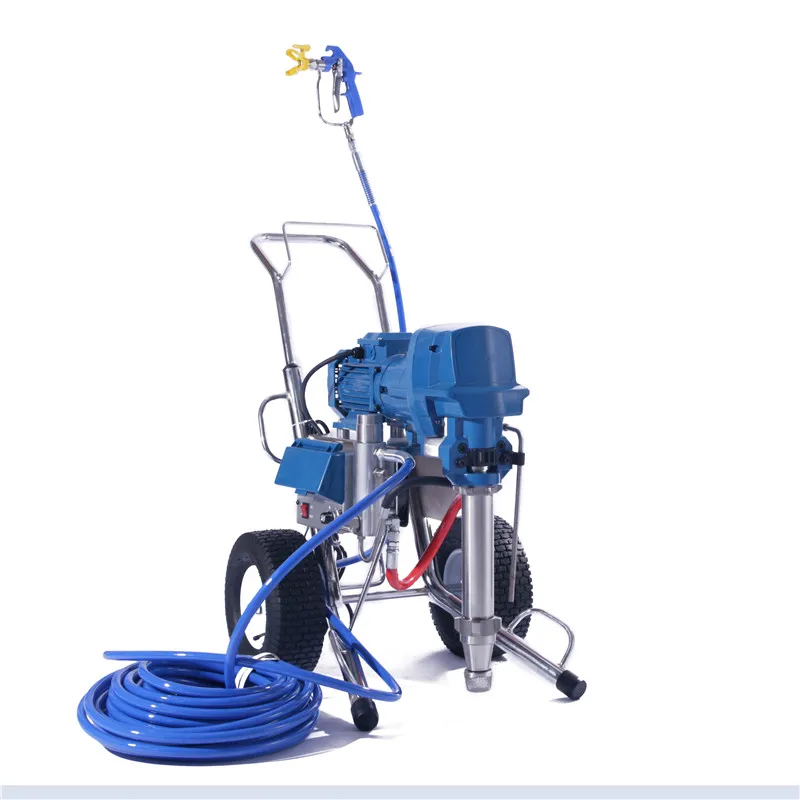 Spraying with airless sprayer