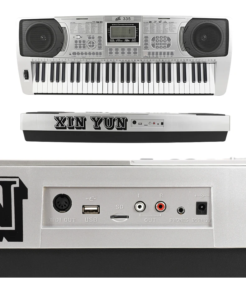 XY-335 Original 61 Keys LCD Display Pianoforte Keyboard for