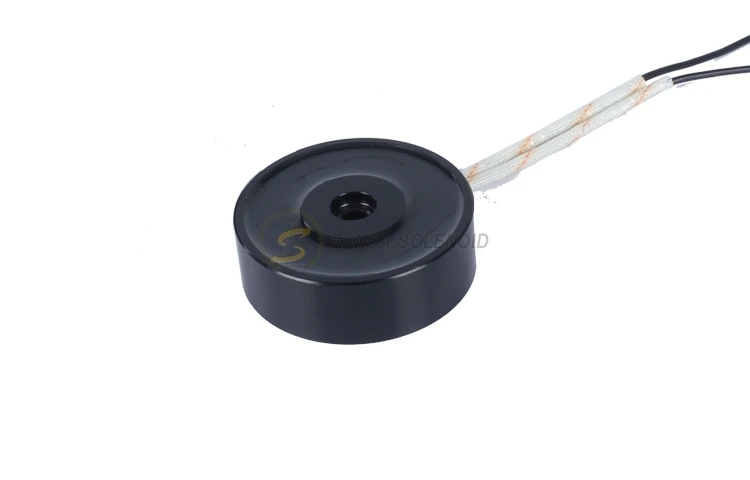 50Mm Diameter Ultra Thin Design 22kg Force Circular Holding Solenoid 12v 24v Dc Mini Magnetic Lifter